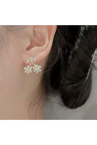 Pelin Aksesuar İncili Kiraz Küpe