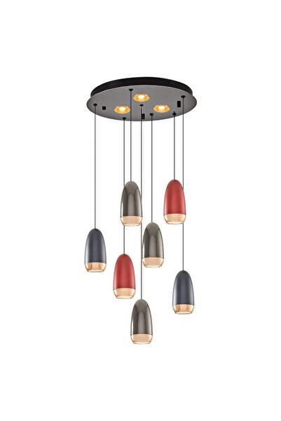 Özcan Aydınlatma Özcan Aydınlatma 2804-7A-28 Gunn 7'li Sarkıt Mixed