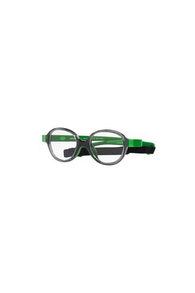 MIRAFLEX Unisex Round Eyeglasses- Mf 4003 - Lense Size:40mm - Transl Grey & Green