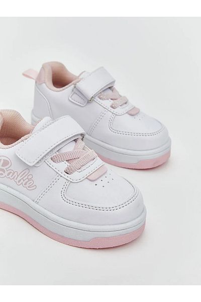 LC Waikiki Lcw Steps Sneakers for Girls - White, Lace-Up and Velcro t t