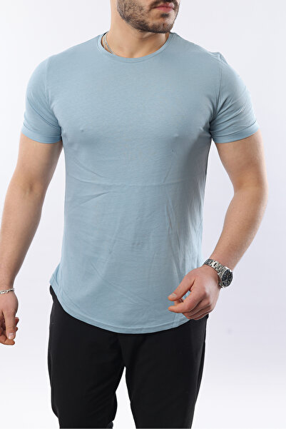 Louen lucie تي شيرت رجالي بقصة ضيقة وستة بيضاوية