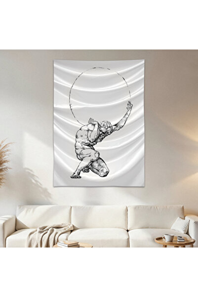 Geek Cultcha The Man Carrying the World Wall Cloth Wall Tapestry First Qualit...