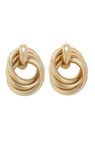 Pelin Aksesuar Gold Nested Hoop Earrings