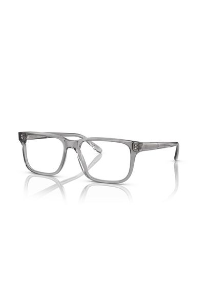 Emporio Armani Man Rectangle Eyeglasses- Ea 3218 - Lense Size:55mm - Shiny Transparent Grey