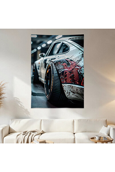 Geek Cultcha Jdm Car Wall Cloth Wall Tapestry First Quality Satin Fabric Poster