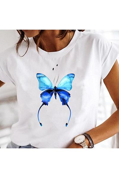 Guillermo Women's Print Dress - Dandelion and Watercolor Tee T-shirt
