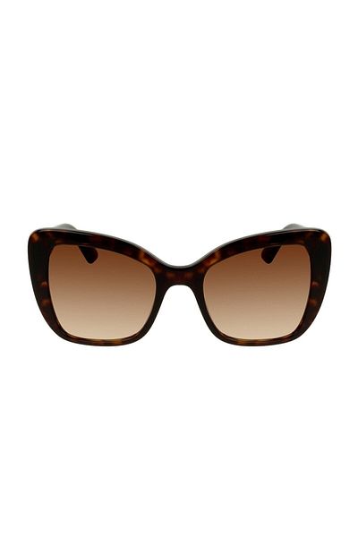 Dolce&Gabbana 4348 502/13 54 Women's Brown Slanted Frame Sunglasses