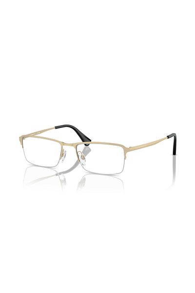 Emporio Armani Man Rectangle Eyeglasses- Ea 1044td - Lense Size:55mm - Shiny Pale Gold