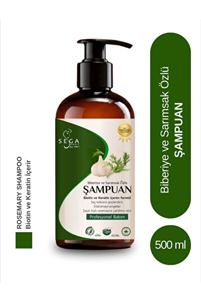 sega beauty BİBERİYE VE SARIMSAK ÖZLÜ ŞAMPUAN