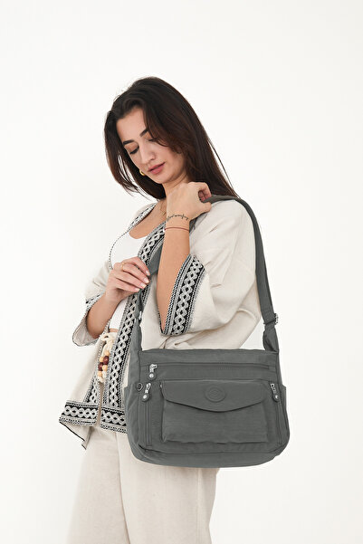 YOGII Geantă de umăr cu curea încrucișată reglabilă cu mai mulți ochi pentru ...