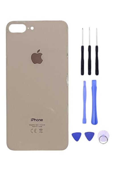 indirimplus iPhone 8 Plus Arka Kapak Pil Kapağı +Tamir Seti GOLD RENK İLANI