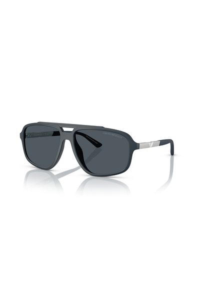 Emporio Armani نظارة شمسية للرجال - موديل 4236u - مقاس العدسة: 59 مم - أزرق داكن