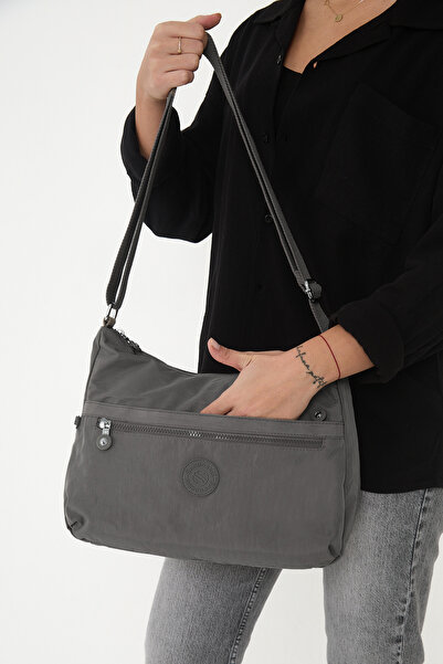 YOGII Wag Model Жіноча водостійка тканина 5-кишенькова сумка через плече чорн...