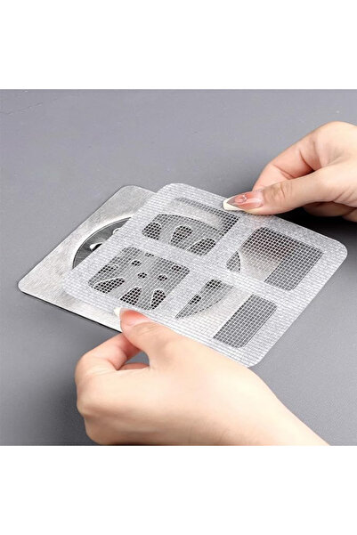 Store Lavabo Süzgeci Banyo Gider Kapatıcı Sineklik Tamir Kiti Pratik Banyo Saç Kılı Tutucu (10 Adet)