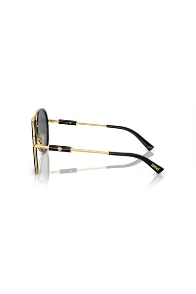 Versace نظارة شمسية نسائية بايلوت صن- VE 2260 - مقاس العدسة: 60 مم - أسود