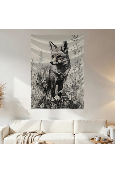 Geek Cultcha Fox Wall Cloth Wall Tapestry First Quality Satin Fabric Poster