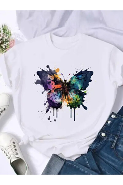 Frisson Tricou cu grafică cu flori dulce, la modă, pentru femei, cu imprimeu,...