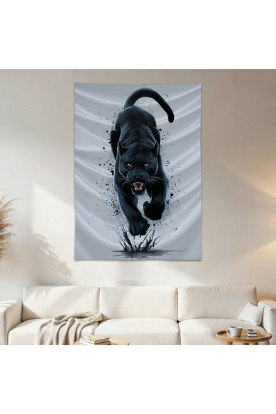 Geek Cultcha Black Panther Wall Drape Wall Tapestry First Quality Satin Fabri...