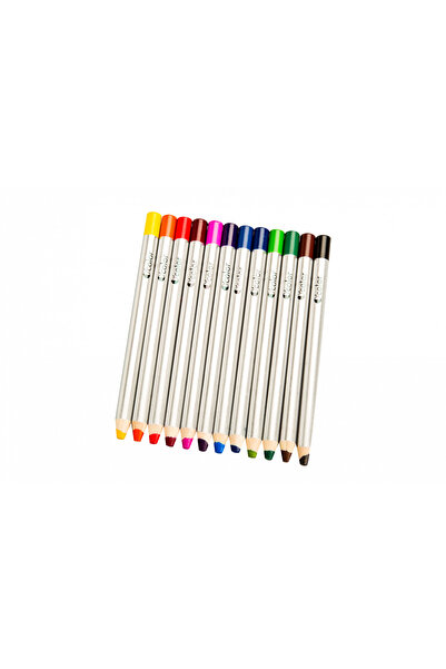 OColor Set 12 creioane colorate cu varf gros de 8 mm pentru incepatori
