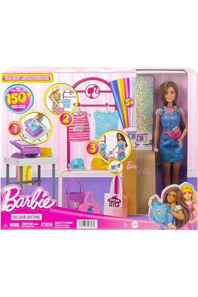 Toys BARBIE SET BARBIE PRINTING STORE
