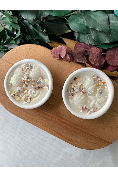 CevDen Deniz Temalı Mumluk Dekoratif Mum Mumluk 2'Lİ