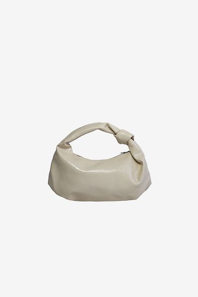 MARSEPTUN Amerie Knot Detailed Light Beige Matte Bag
