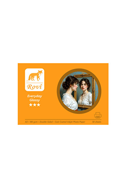 ROVİ ورق صور روبي لامع للاستخدام اليومي على الوجهين 180 جرامًا للمتر المربع 5...