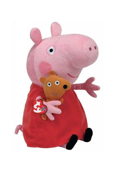 TY Plus Ty 28Cm Beanie Babies Peppa Pig Peppa