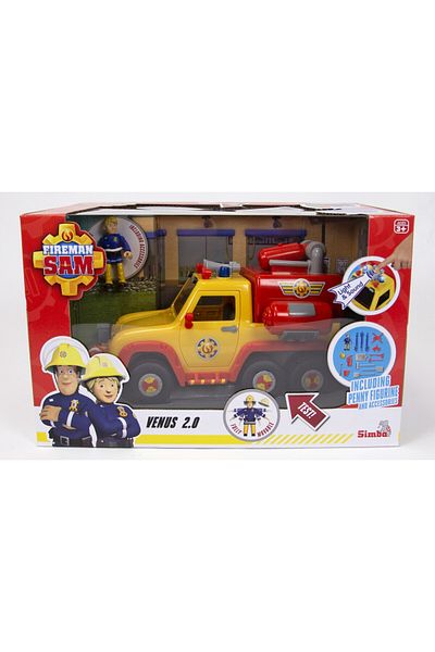 Simba Fireman Sam Venus Fire Truck and Elvis Figurine