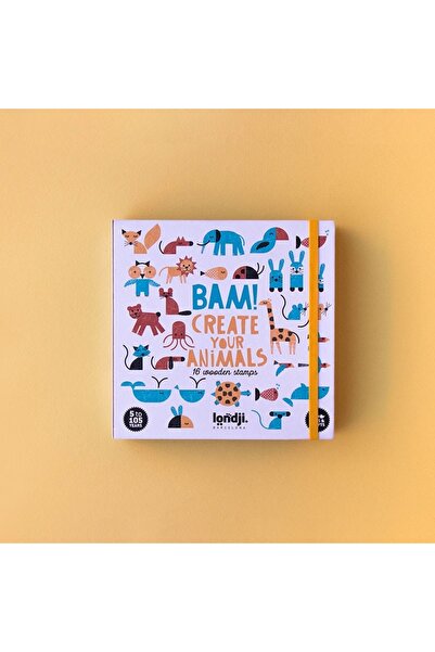 Londji Joc creativ stampile Animale, Londji, super rezistent