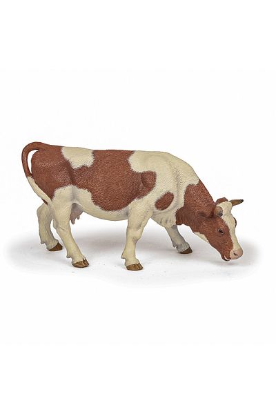 Papo Grazing Simmental Cow Figurine