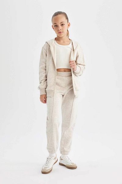 DeFacto Girl's Beige Sweatpants - X9036A6/Bg588