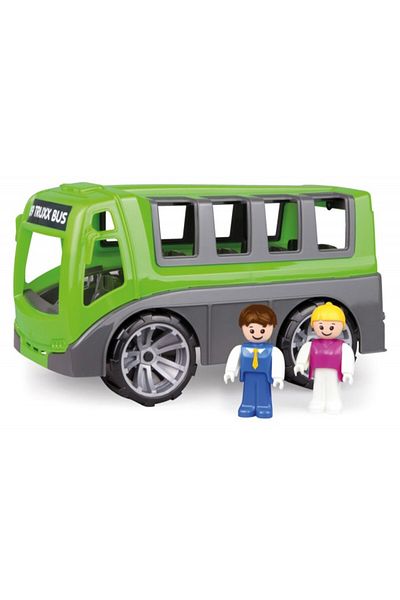 LENA Truxx Bus For Kids With Two Figures Included