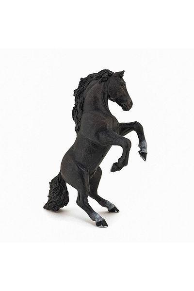 Papo Prancing Black Horse Figurine