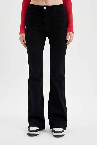 DeFacto Mia Jeans - Regular Waist, Flare Leg, Long C7620Ax24Au