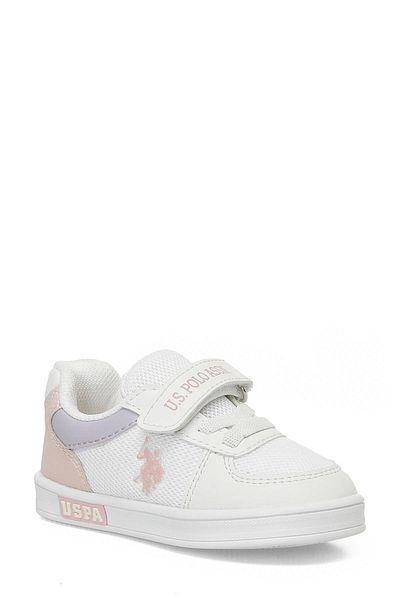 U.S. Polo Assn. حذاء رياضي للفتيات باللون الأبيض من Carren 5fx A 101952592