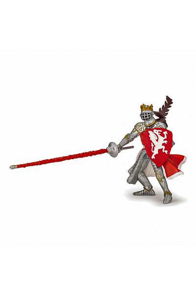 Papo King Figurine With Red Dragon Crest