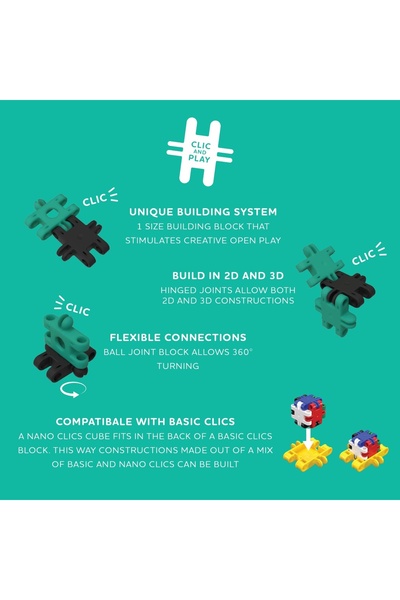 Clicstoys Clics Children's Toy For Little Creative Builders, Clicformers