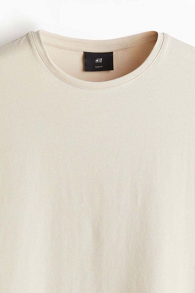 H&M Round-neck T-shirt Slim fit