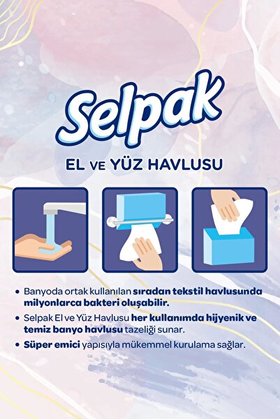 Selpak ® El Ve Yüz Havlusu 3'lü 240 Yaprak