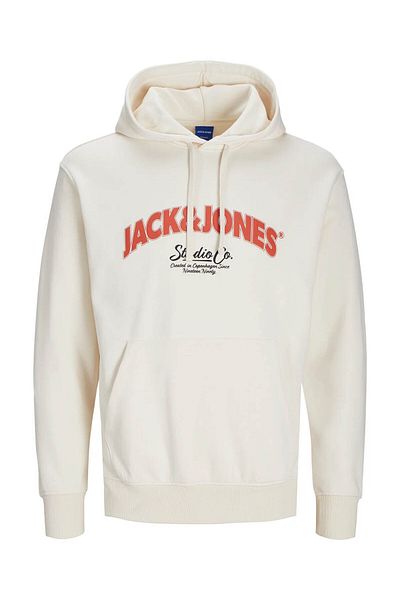 Jack & Jones Men's Sweatshirt - Cream 12267584 , Jorbronx Arch Big, Big Cut
