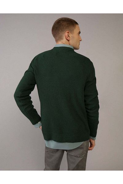 AMERICAN EAGLE سترة AE Waffle Crew Neck
