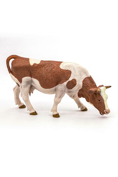 Papo Grazing Simmental Cow Figurine
