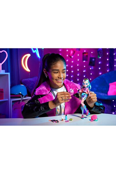 mattel Panenka Monster High Lagoona Modrá s mazlíčkem a doplňky