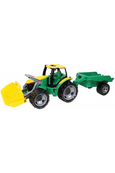 LENA Tractor With Bucket And Giant Trailer 110cm