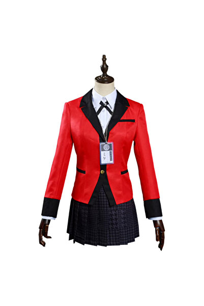 Butic Anime Cosplay Yumeko Jabami Kostüm Elbise Kakegurui