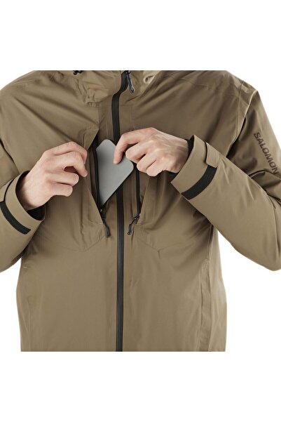 Salomon Men's Outdoor Coat - Patroller 3in1 down Jkt m Shitake, Lc 2353100