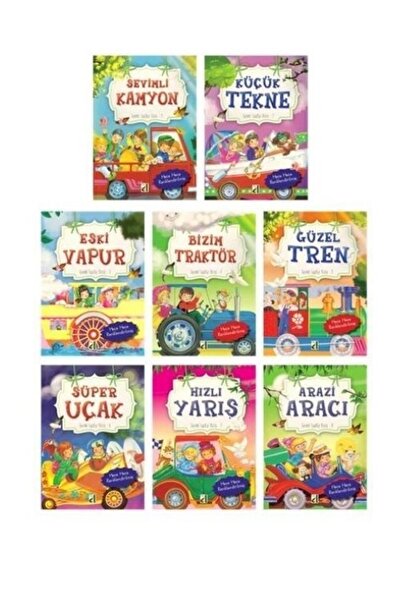 Damla Yayınevi Sevimli Taşıtlar - 8 Kitap Takım Damla Yay. (Korunaklı Poşetle)