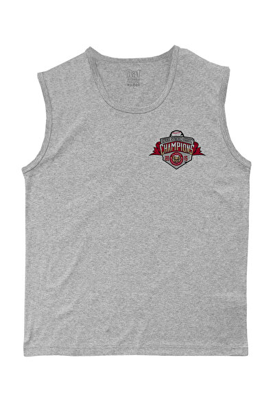 Raf Coll Tricou tricotat fără mâneci pentru bărbați, piept campion, design im...