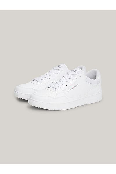 Tommy Hilfiger White Sneaker - Brand Logo, Lace-up and Anti-Slip Sole FM0FM05040-YBS